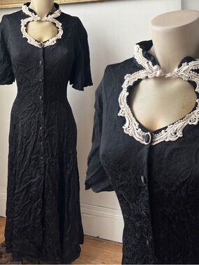 1970s Vintage Frederick’s Of Hollywood Cutout Max Dress